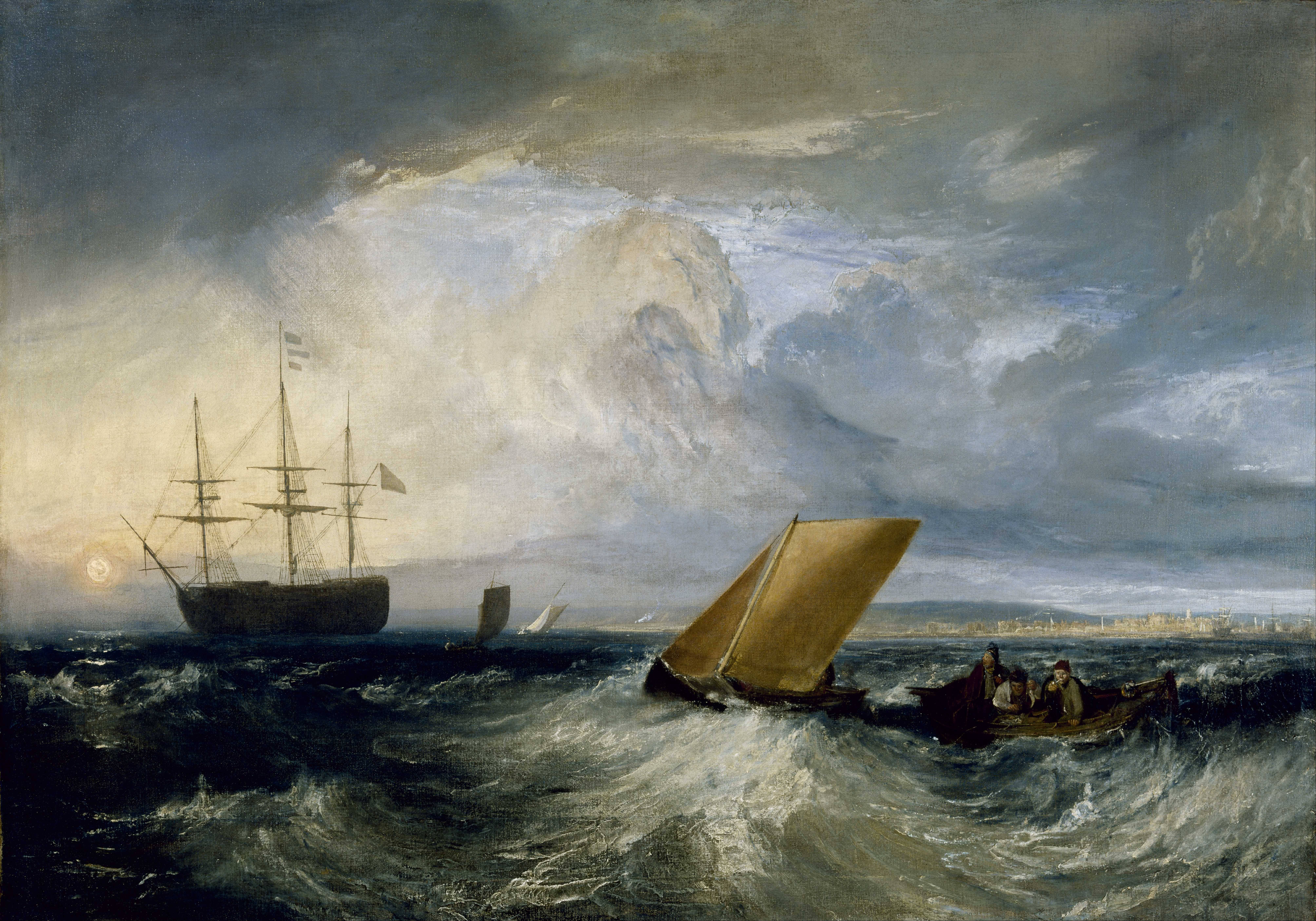 Line Fishing, Off Hastings - Joseph Turner (1835)